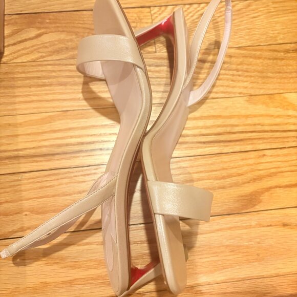 brand new CHRISTIAN LOUBOUTIN O Condora 55 suede slingback sandals Size 40 - Picture 3 of 9